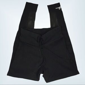 PINK Victorias Secret Leggings Mesh Calf Black